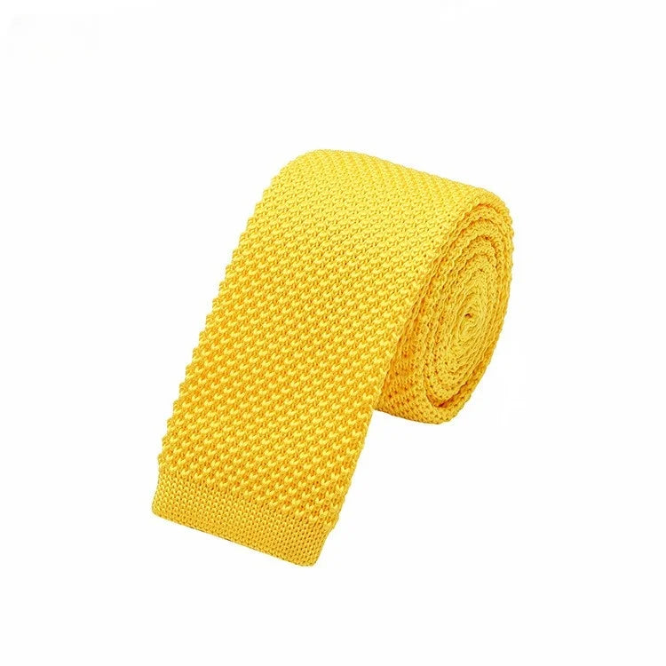 Cravates tricotées de couleur unie pour hommes cravates de mode mince plaine noir rouge cravate en tricot hommes femmes cou tricoté Cravatas