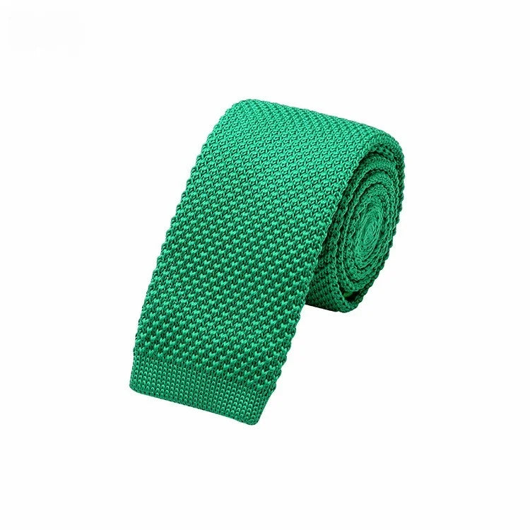 Cravates tricotées de couleur unie pour hommes cravates de mode mince plaine noir rouge cravate en tricot hommes femmes cou tricoté Cravatas