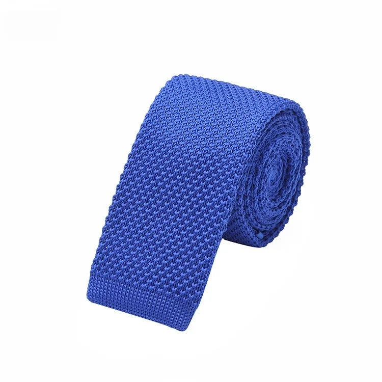 Cravates tricotées de couleur unie pour hommes cravates de mode mince plaine noir rouge cravate en tricot hommes femmes cou tricoté Cravatas