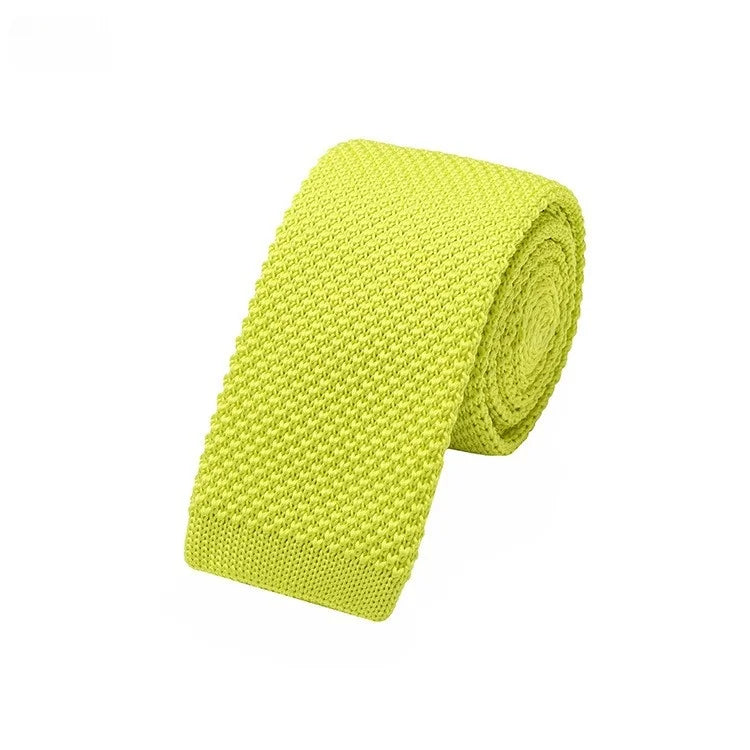 Cravates tricotées de couleur unie pour hommes cravates de mode mince plaine noir rouge cravate en tricot hommes femmes cou tricoté Cravatas