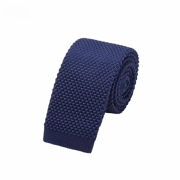 Cravates tricotées de couleur unie pour hommes cravates de mode mince plaine noir rouge cravate en tricot hommes femmes cou tricoté Cravatas