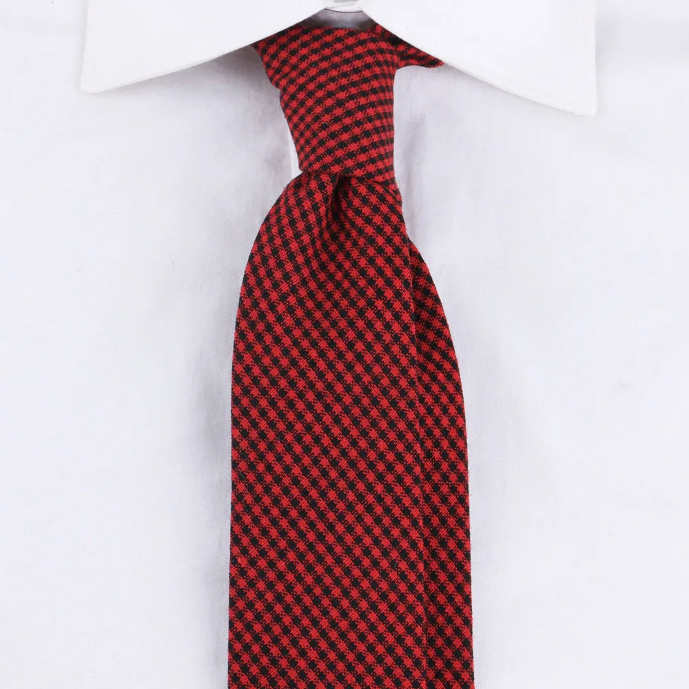 6.5CM de largeur solide bleu marine cravates taille adulte coton Denim Plaid cravates pour hommes femmes décontracté quotidien cravate de fête de mariage cravate