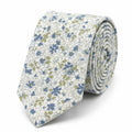 Cravate Liberty bleu et vert en coton