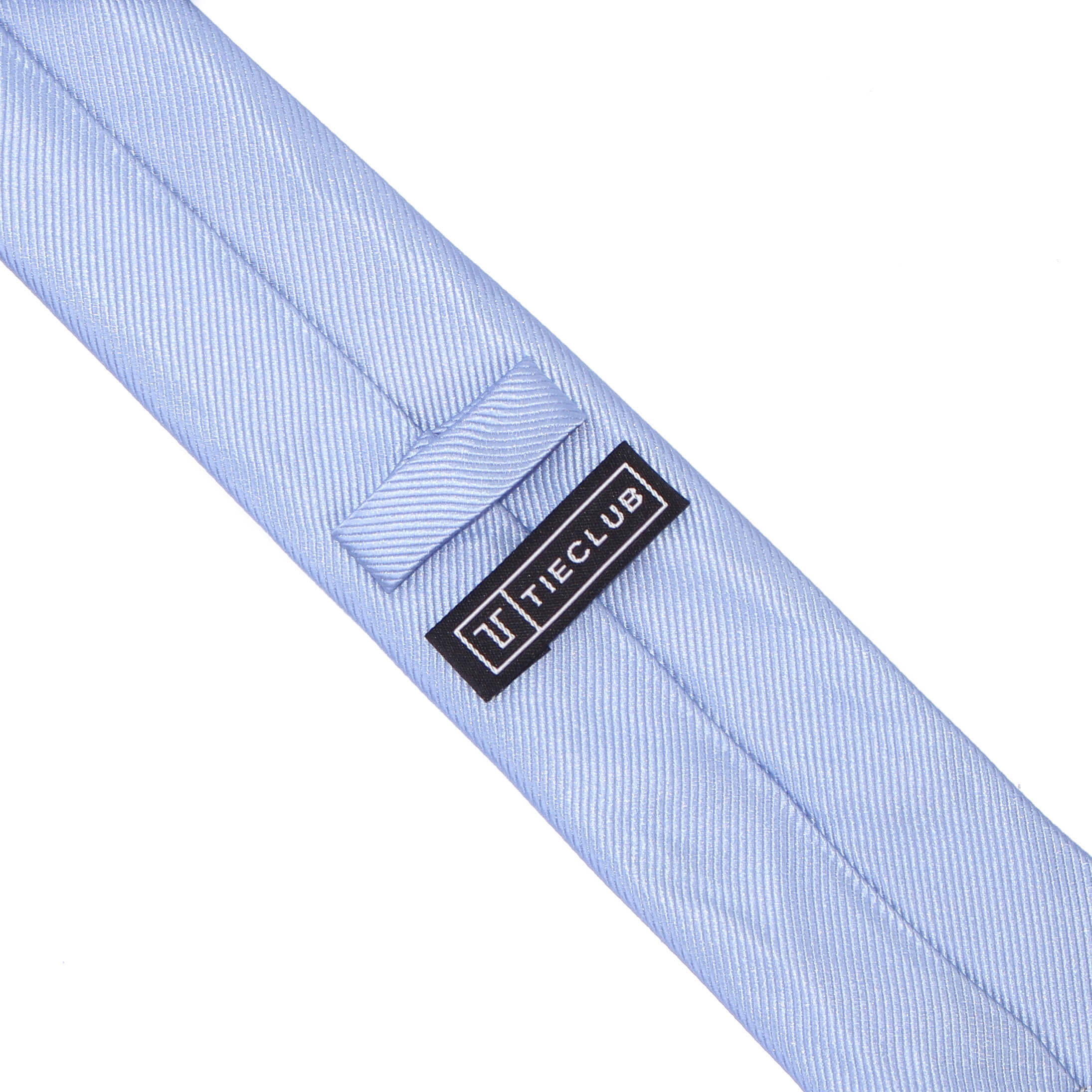 Cravate Bleu Ciel Unie en Soie