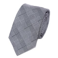 Cravate Prince de Galles Grise en Soie
