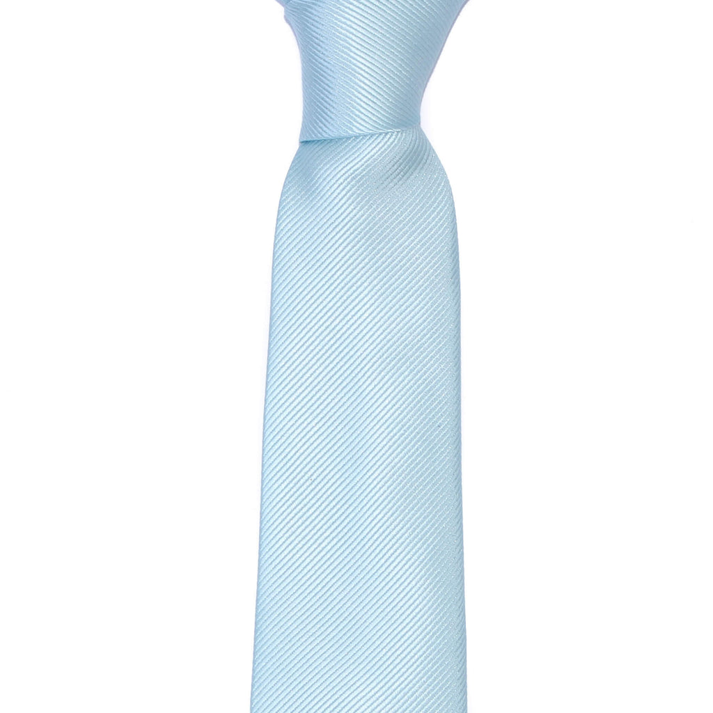 Cravate Vert d'Eau Unie en Soie