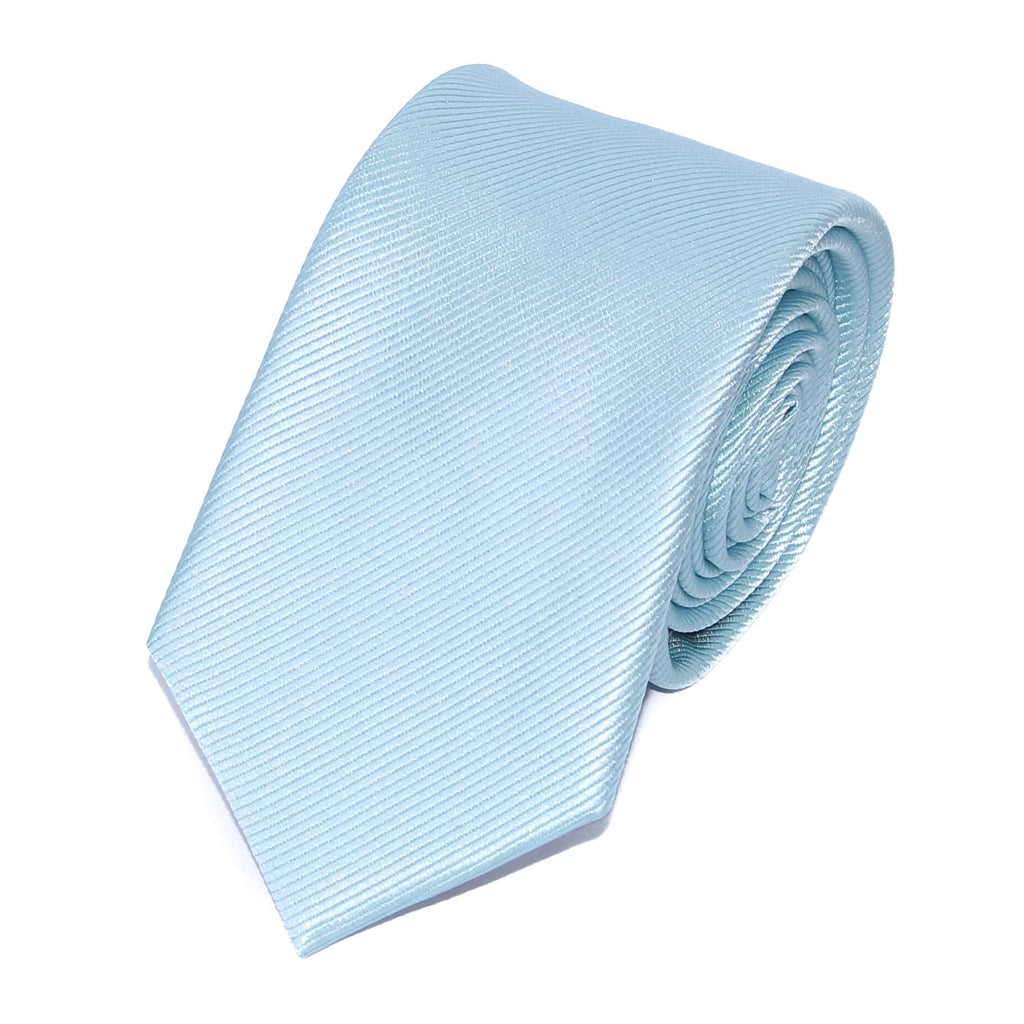 Cravate Vert d'Eau Unie en Soie