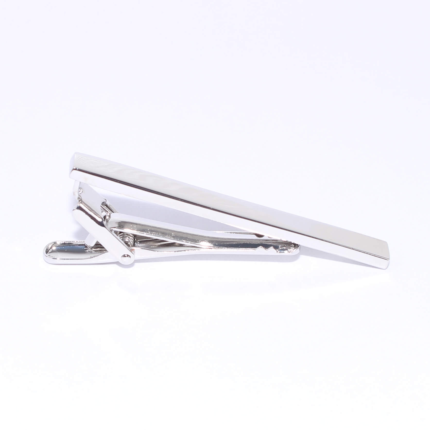 Pince à cravate classique argentée