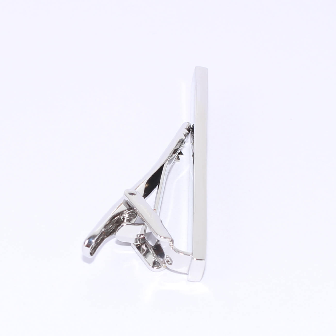 Pince à cravate classique argentée