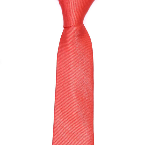 cravate corail orange nouée