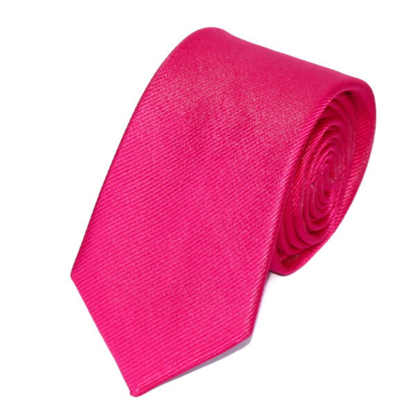 cravate rose fuschia unie